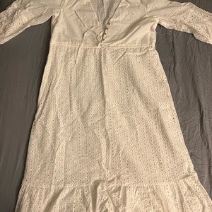 Zara embroidered dress Size S